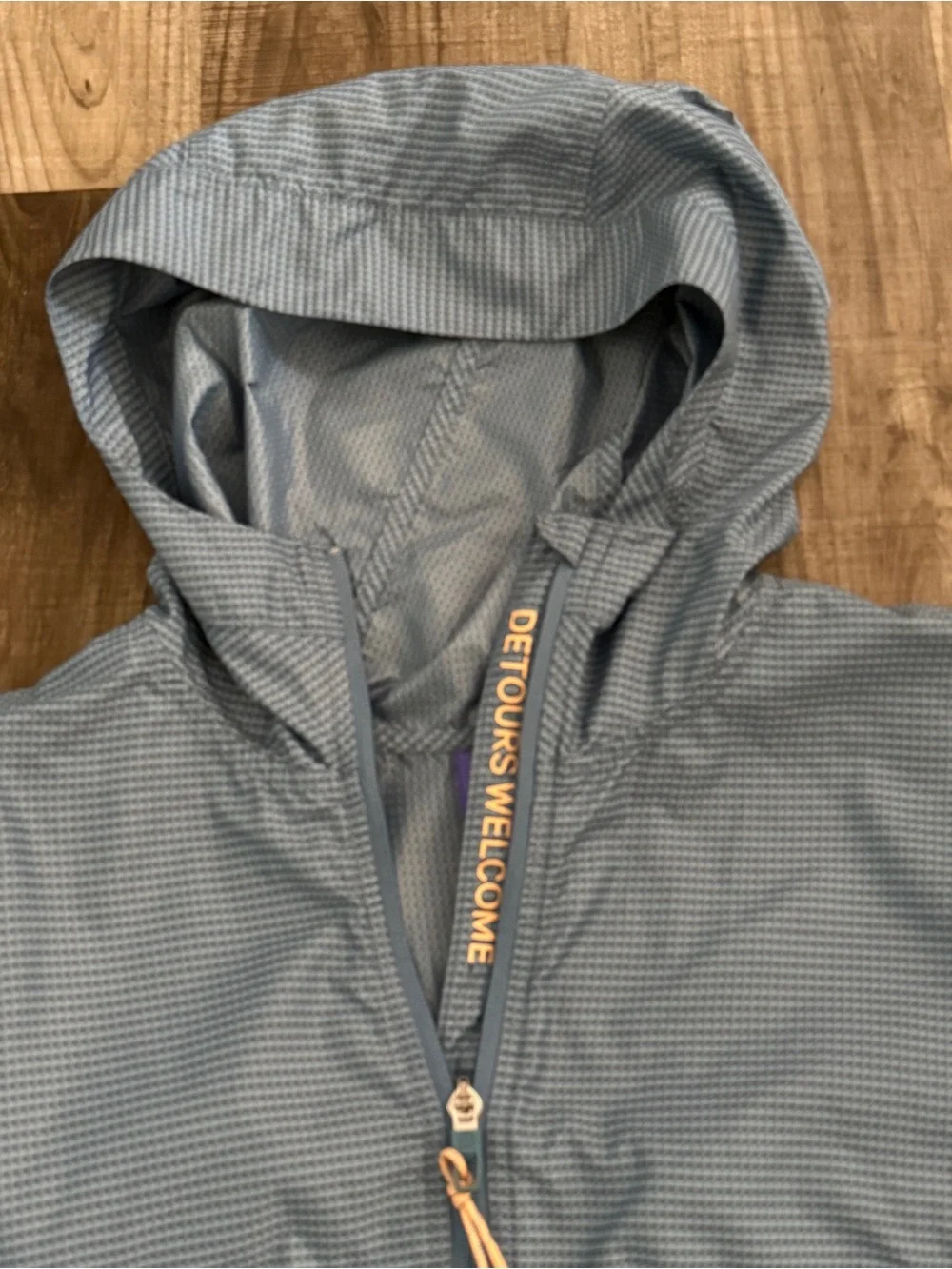 Lululemon Cinch-Back Half-Zip Hiking Pullover Utility Blue sz 6